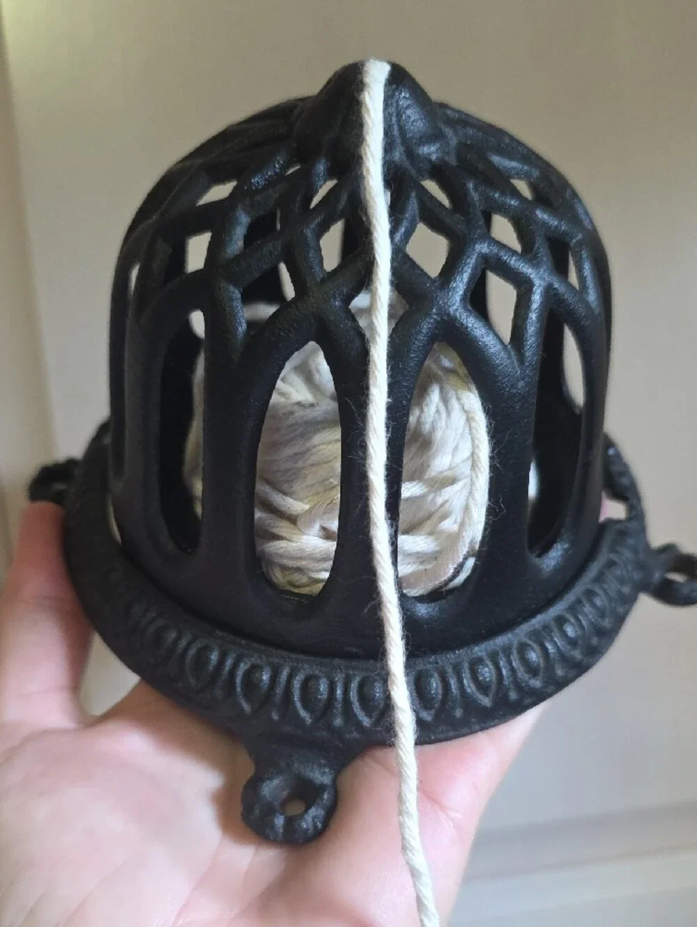 Black Cast Iron with Rope Accent